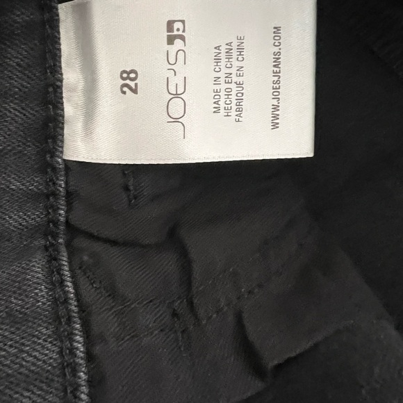 JOES JEANS CUT OFF FRAYED MIDRISE STRECH DENIM SHORT IN LISBETH BLACK SIZE 28 - Picture 7 of 7